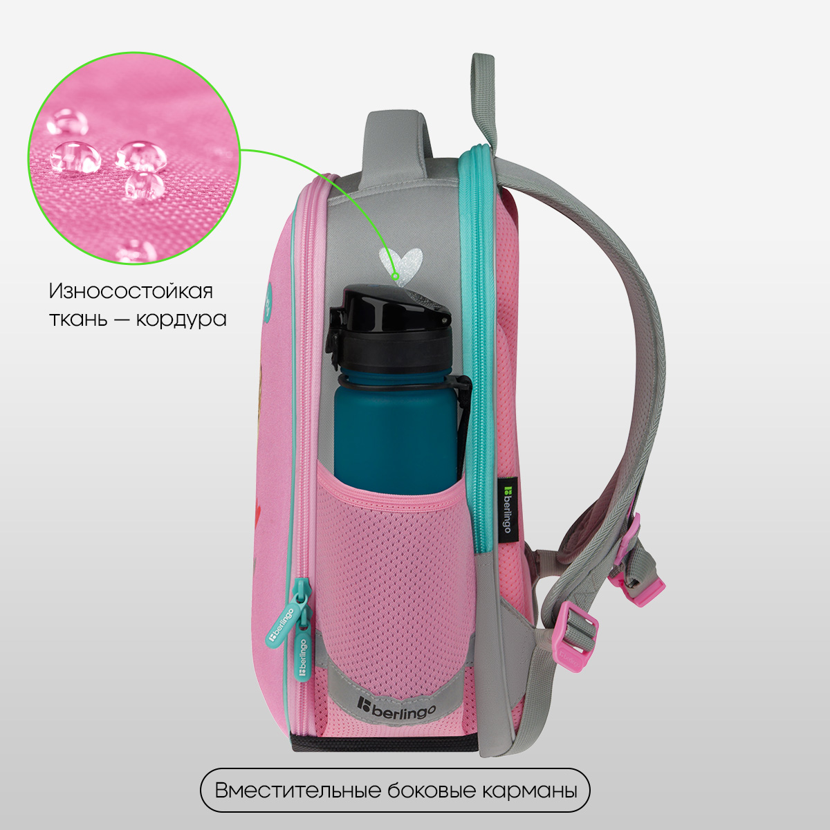 Ранец Berlingo Expert Mini "Be Kind!" 36*27*14см, 2 отделения, 2 кармана, анатомическая спинка - фото 2