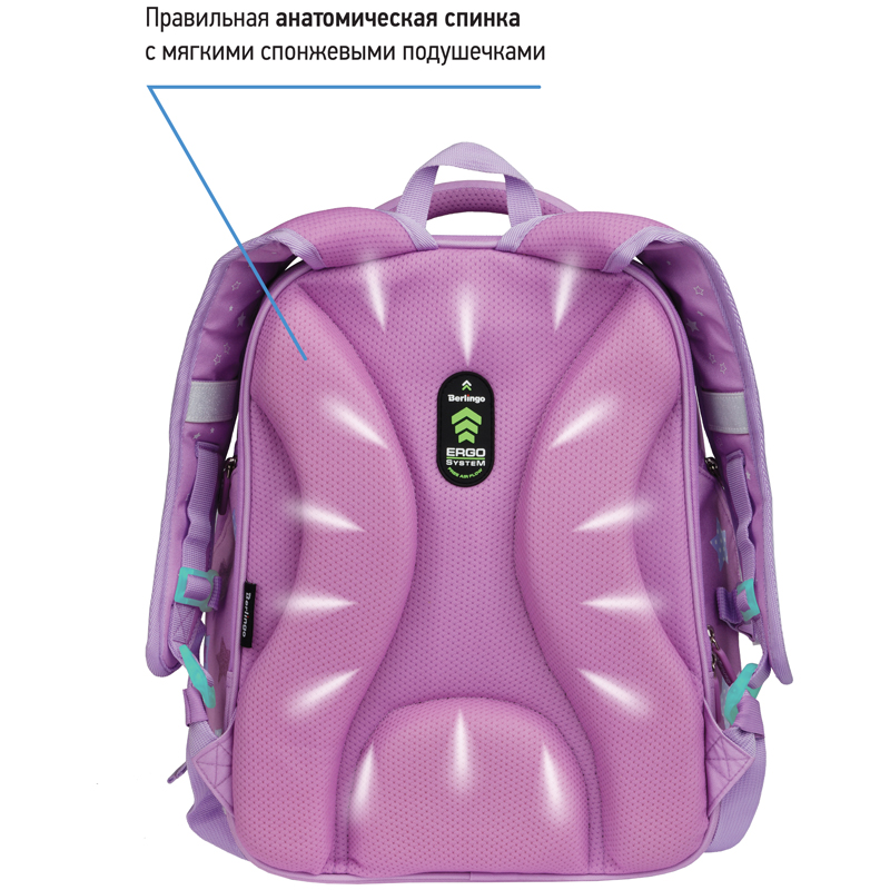 Ранец Berlingo Nova "Baby-doll" 37*28*18см, 2 отделения, 2 кармана, анатомическая спинка - фото 4