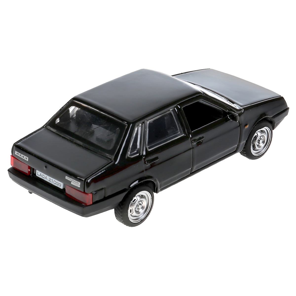 Машина игрушечная Технопарк "Lada-21099. Спутник", LADA, металл., 12см, черный, инерционная, с подвижными элементами - фото 3