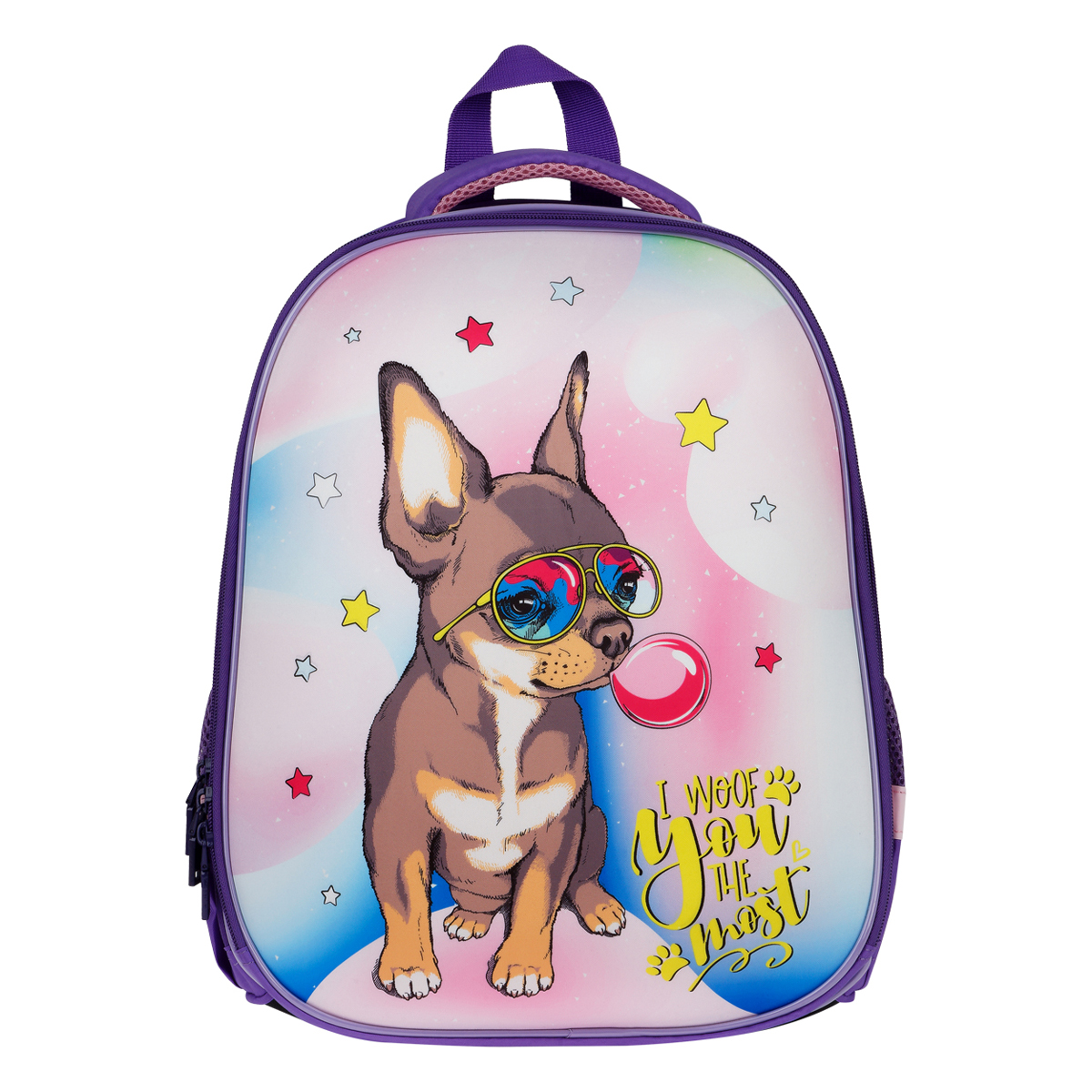 Ранец ArtSpace School Friend "Woof" 39*30*18см, 2 отделения, 2 кармана, анатомическая спинка - фото 2