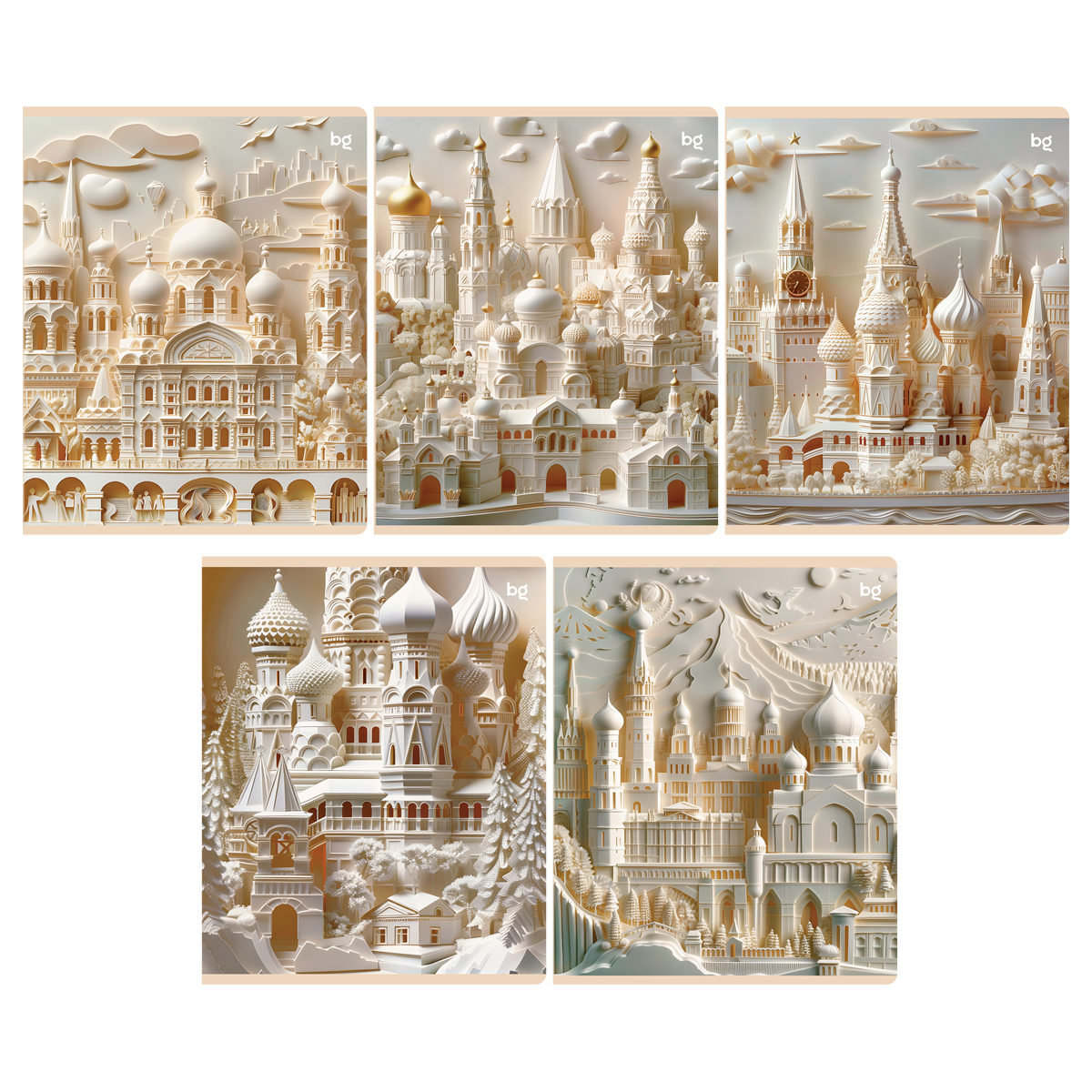 Тетрадь 48л., А5, клетка BG "Paper art", глянцевая ламинация - фото 1