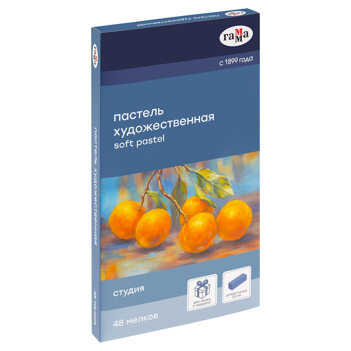 Пастель художественная Гамма "Студия", 48 цветов, 1/2 длины, картон. упаковка - фото 2