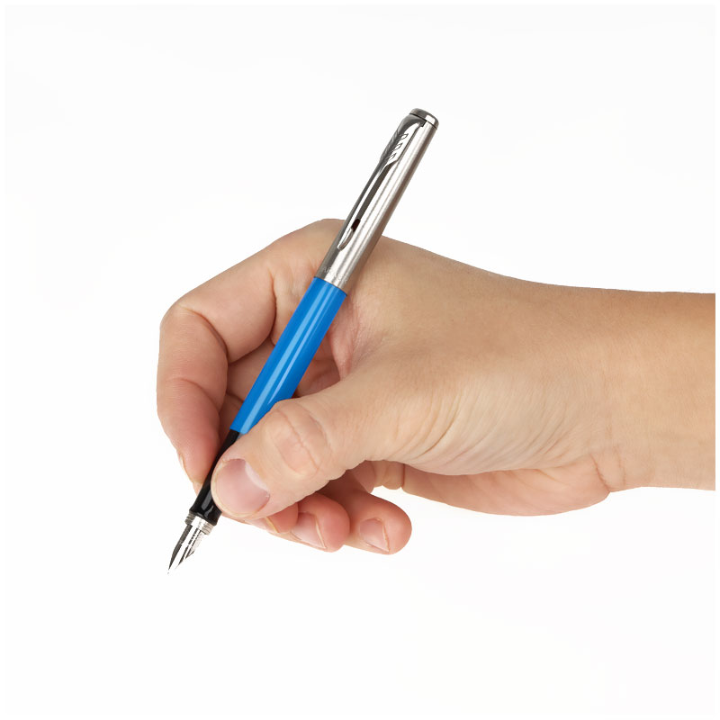 Ручка перьевая Parker "Jotter Originals Blue Chrom CT" синяя, 0,8мм, подарочная упаковка - фото 6