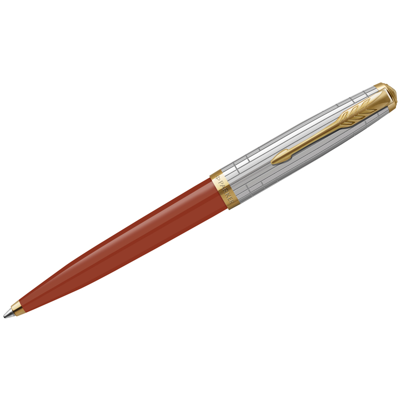 Ручка шариковая Parker "51 Rage Red GT" черная, 1,0мм, поворот., подарочная упаковка - фото 1