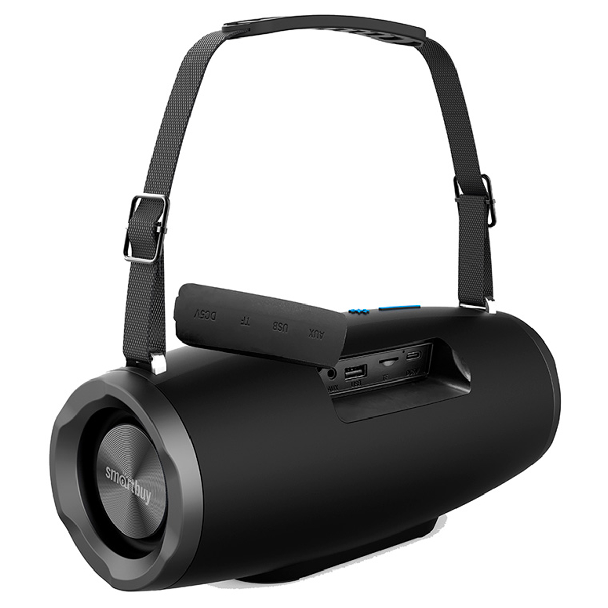 Колонка портативная Smartbuy BOOM JR, 16Вт, Bluetooth, MP3, FM-радио, подстветка, micro SD, черный - фото 4