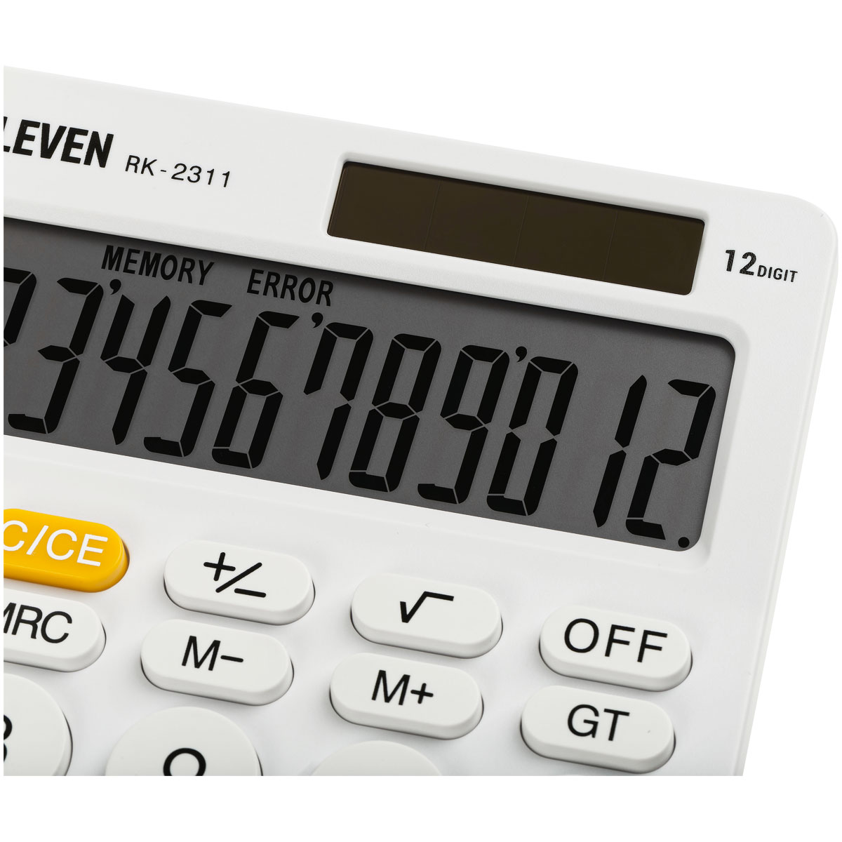 Калькулятор настольный Eleven RK-2311-WH, 12 разрядов, двойное питание, 143*192*26мм, белый - фото 4