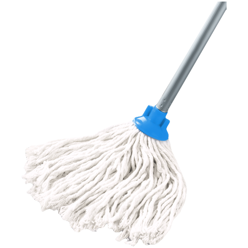 Насадка МОП для швабры OfficeClean Professional, веревочная, крепл. еврорезьба, хлопок, ворс 27см, 140г, белая - фото 1