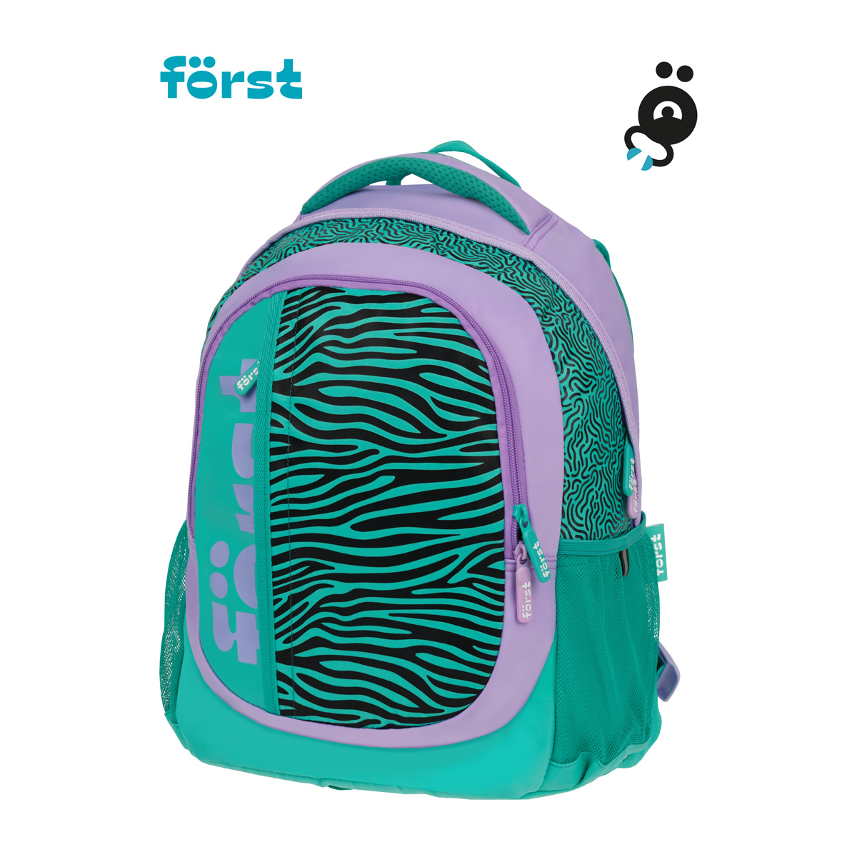 Рюкзак F?rst F-Trend "Animal pattern" 40*29*18см, 2 отделения, 3 кармана, эргономичная спинка - фото 2