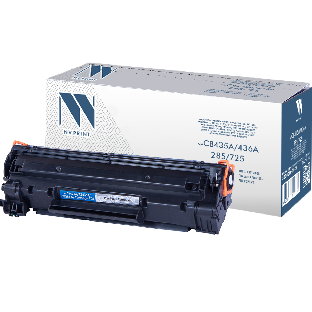 Картридж совм. NV Print CB435A/CB436A/CE285A/Canon725 черный для HP LJ P1505/M1120/P1006/P1102/M1132 - фото 1