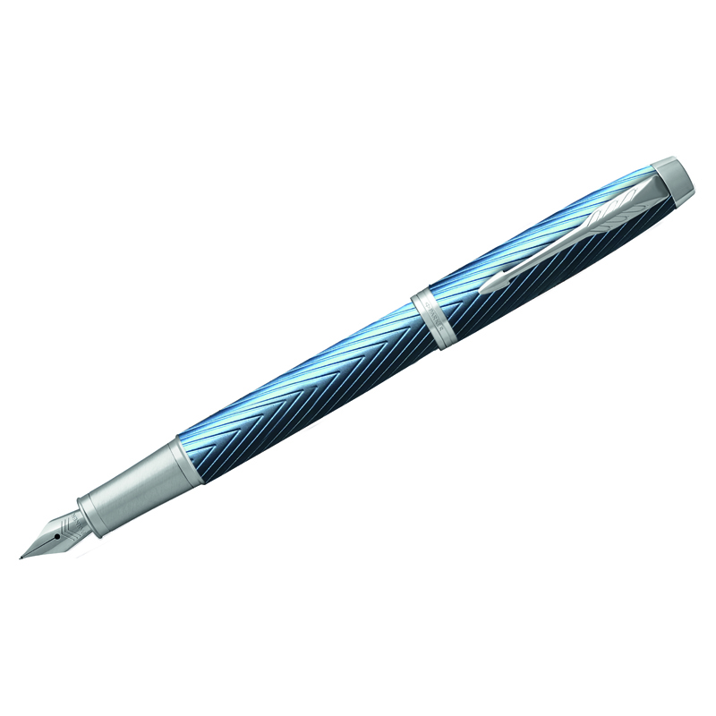Ручка перьевая Parker "IM Premium Blue Grey CT" синяя, 0,8мм, подарочная упаковка - фото 1