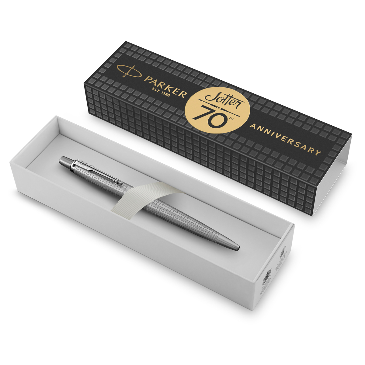 Ручка шариковая Parker "Jotter 70th Stainless Steel CT" синяя, 1,0мм, кнопочн., подарочная упаковка - фото 5