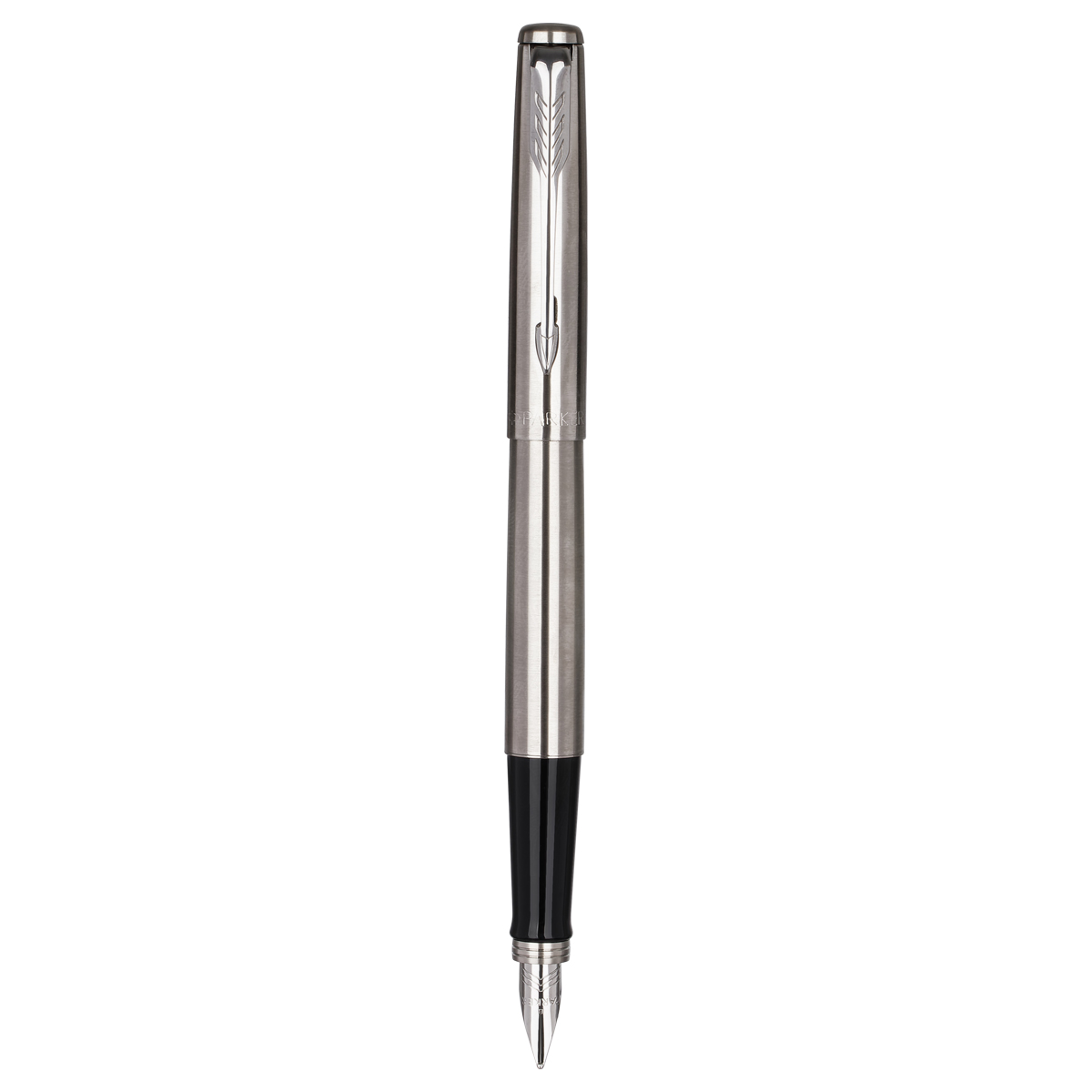 Набор Parker "Jotter Stainless Steel CT": ручка шариковая 1,0мм синяя и ручка перьевая 1,0мм синяя, подарочная упаковка - фото 6