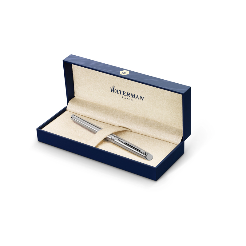 Ручка перьевая Waterman "Hemisphere Stainless Steel PT" синяя, 0,8мм, подарочная упаковка - фото 2