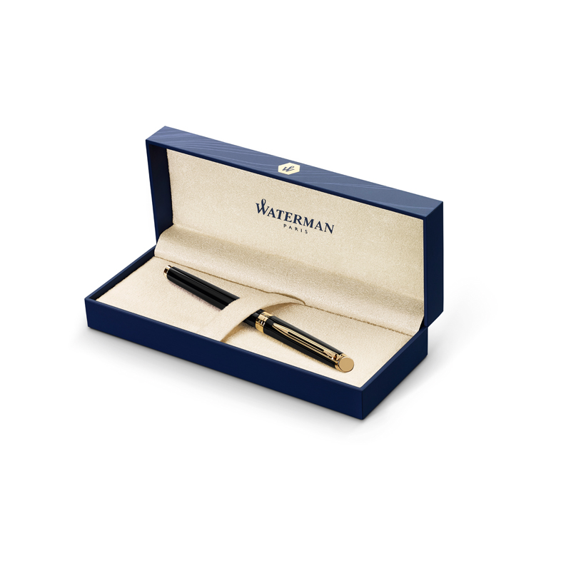 Ручка перьевая Waterman "Hemisphere Mars Black GT" синяя, 0,8мм, подарочная упаковка - фото 2