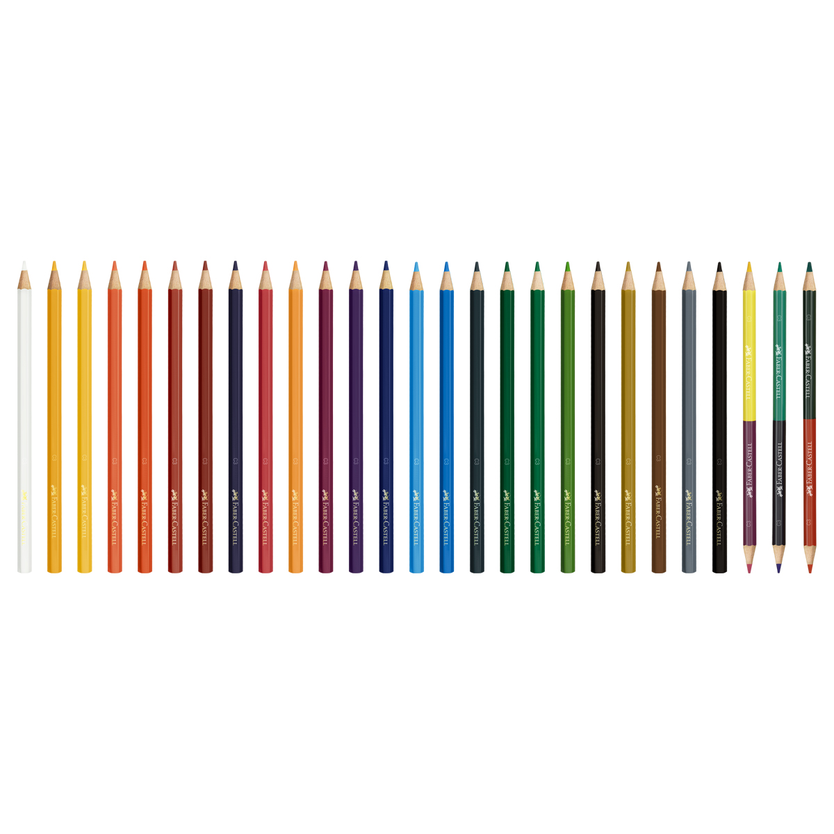 Карандаши цветные Faber-Castell "Замок", 24цв., шестигр., заточ.+6цв.+точилка, картон, европодвес - фото 2