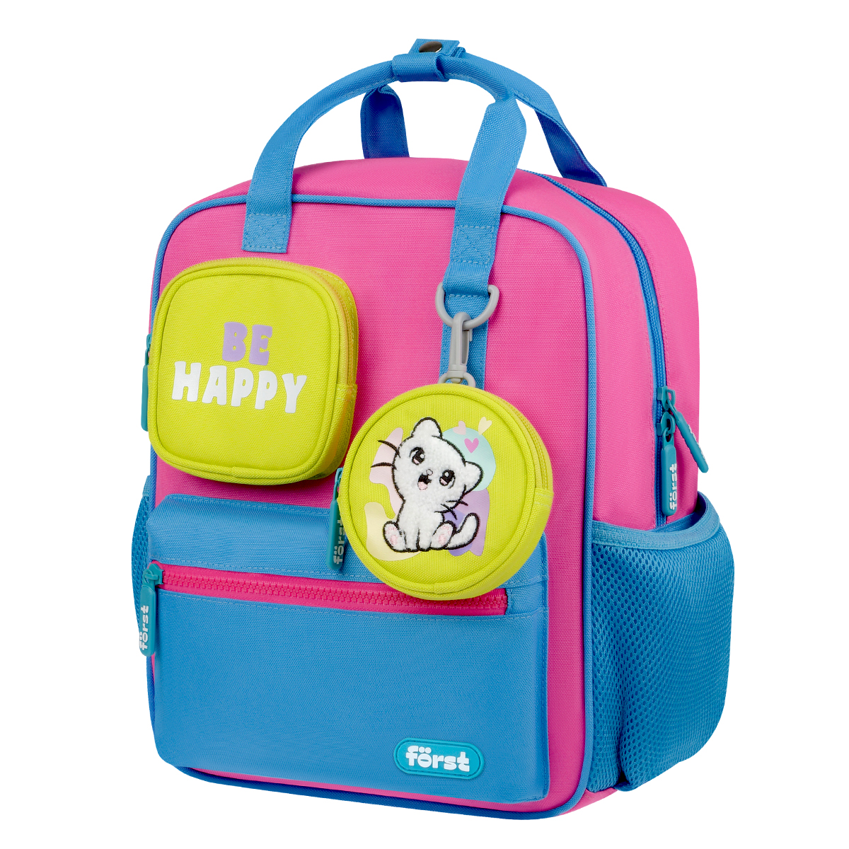 Рюкзак F?rst F-Kids "Be Happy!" 30,5*25,5*12см, 1 отделение, 5 карманов, эргономичная спинка - фото 1