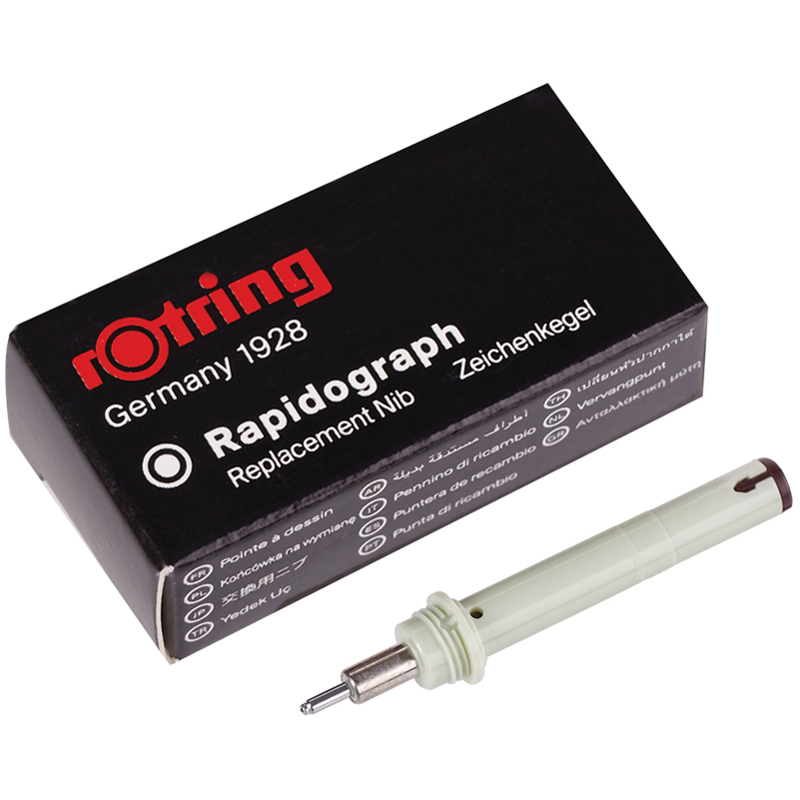 Пишущий элемент для рапидографа Rotring 0,8мм, картон. упаковка - фото 1