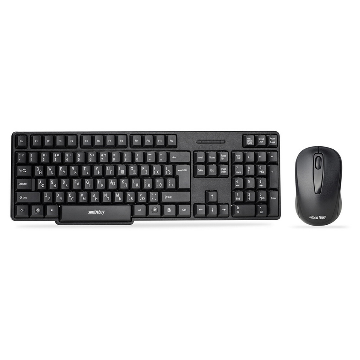 Комплект беспроводной клавиатура + мышь Smartbuy ONE 236374AG, USB, черный - фото 3