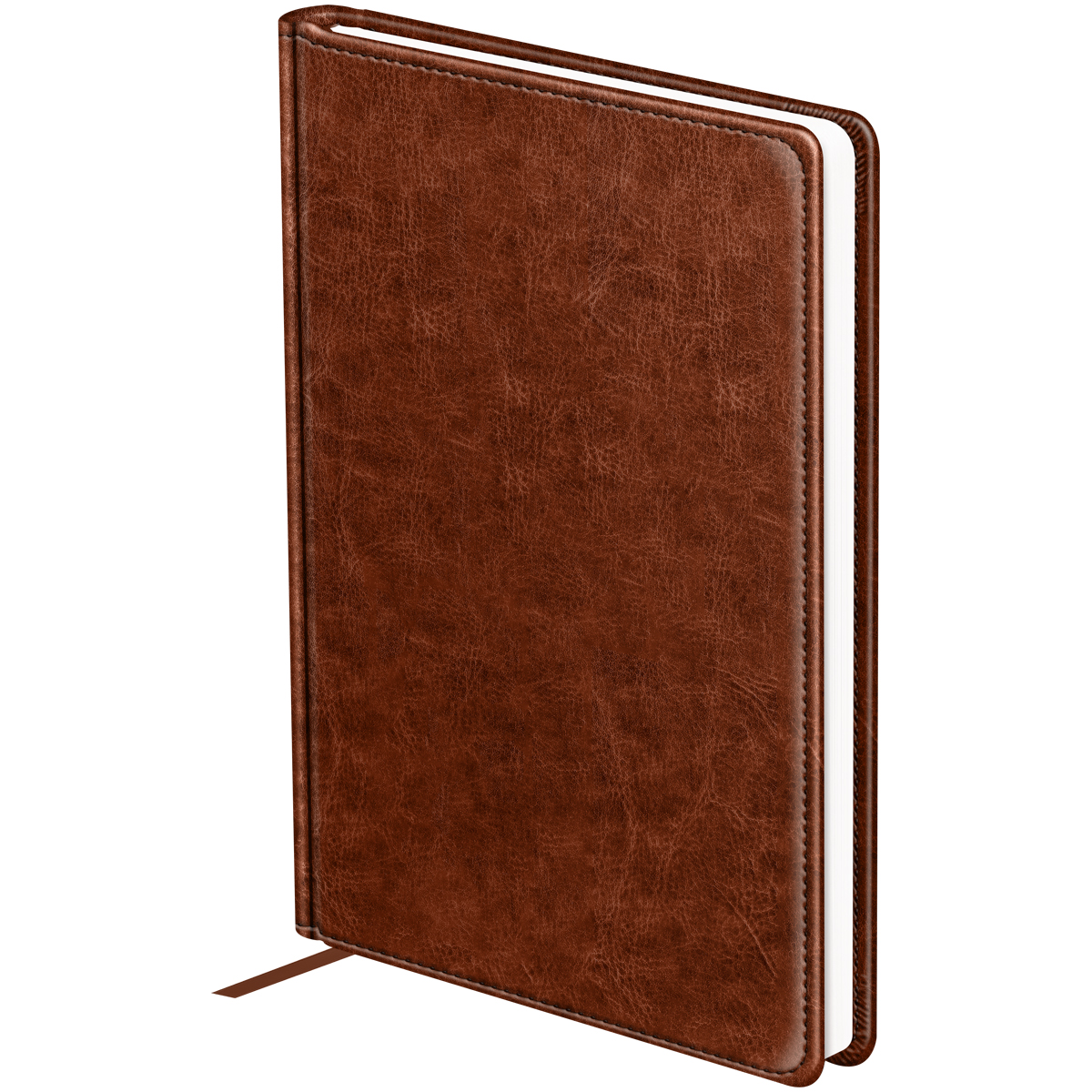 Ежедневник недатированный, А5, 160л., твердый переплет, кожзам, BG "Nebraska. Brown", коричневый - фото 1