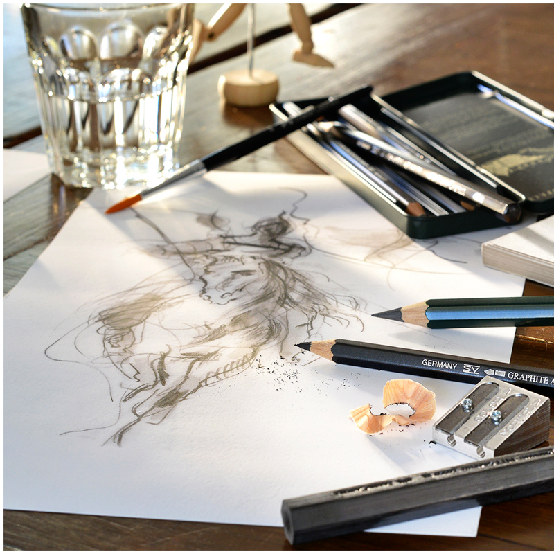 Набор карандашей ч/г Faber-Castell "Pitt Graphite", 11 предметов, заточен., метал. кор. - фото 3