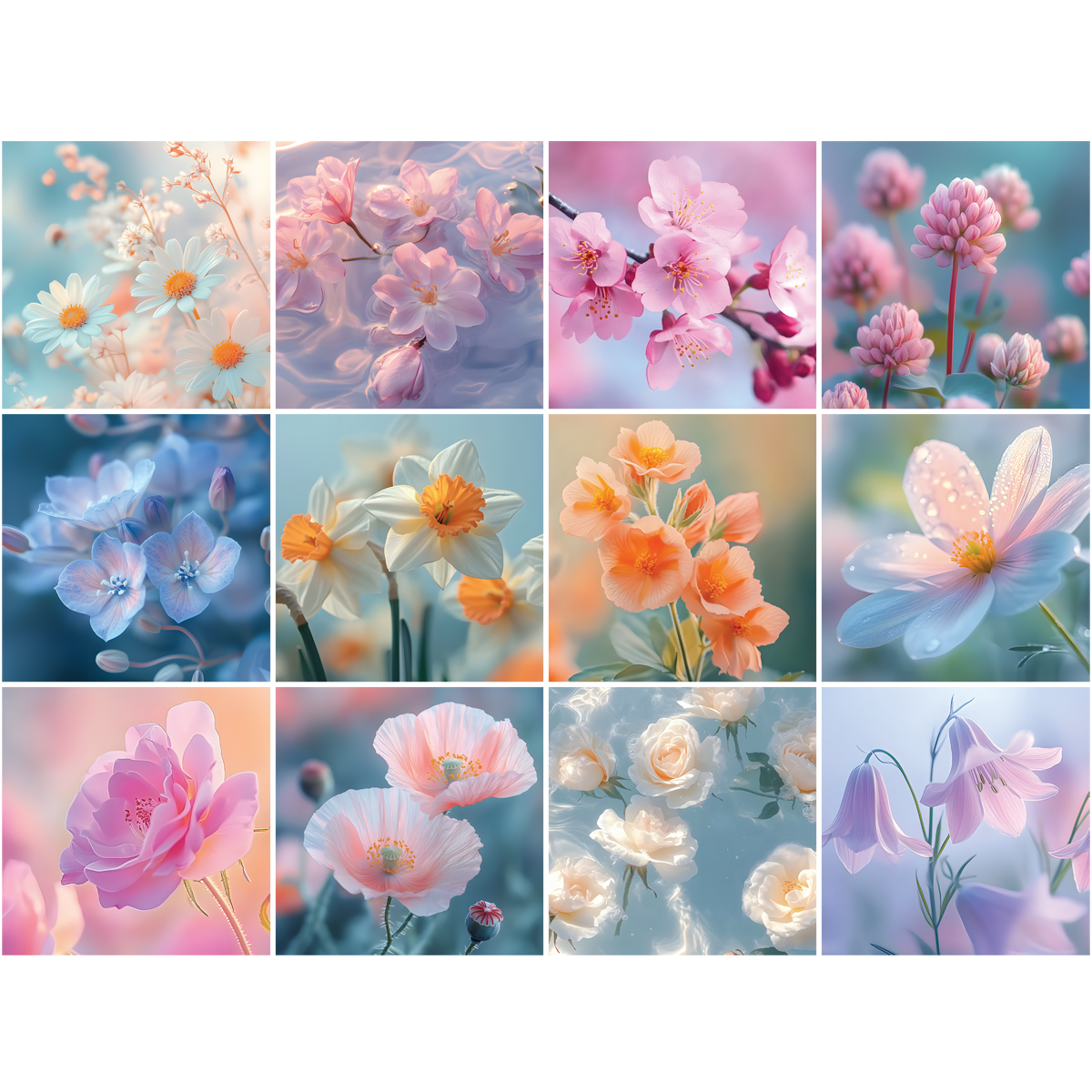 Календарь настенный перекидной на скрепке, 230*230 мм 12л. BG "Цветы", 2026г. - фото 3