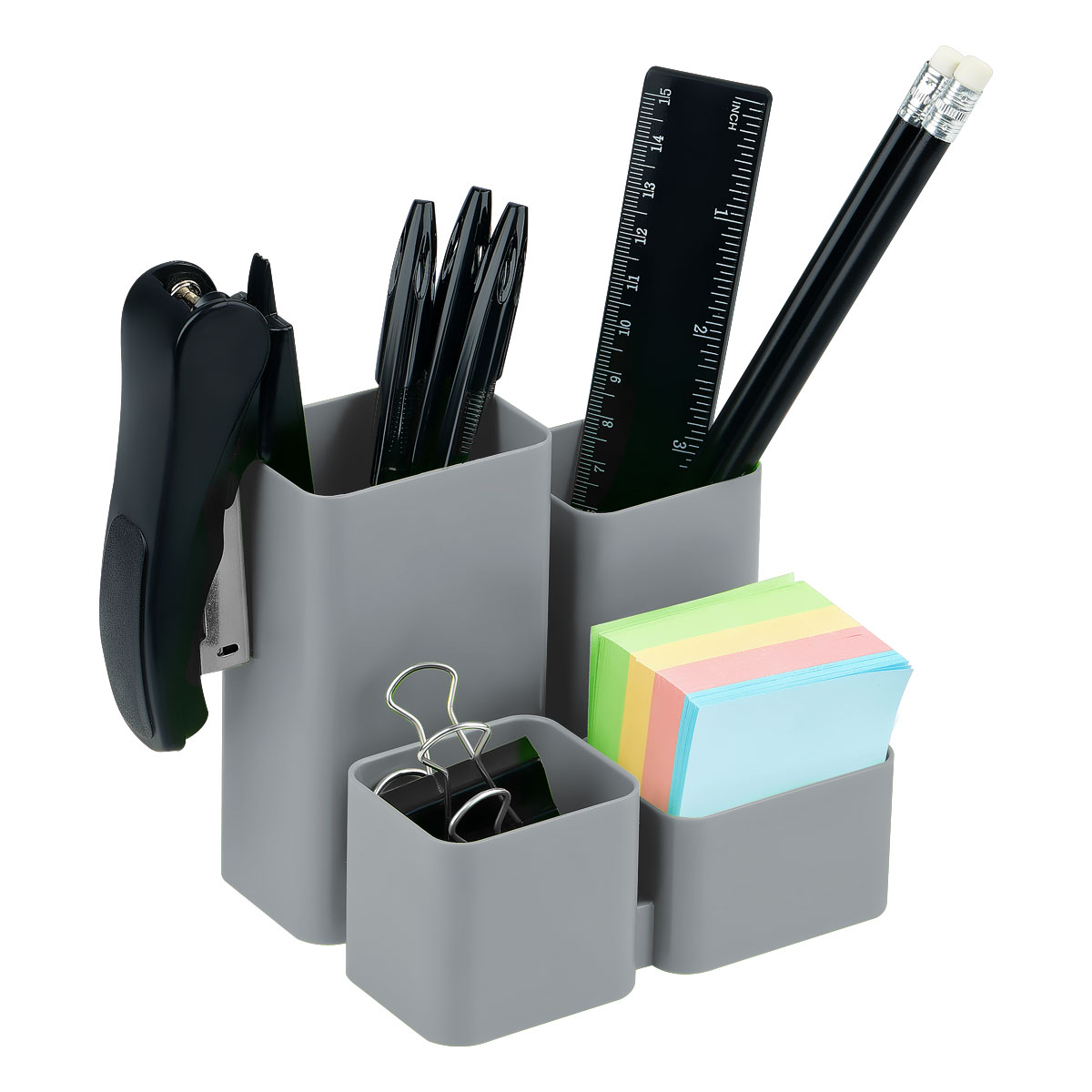 Настольная подставка СТАММ "Юниор", пластиковая, серая - фото 6