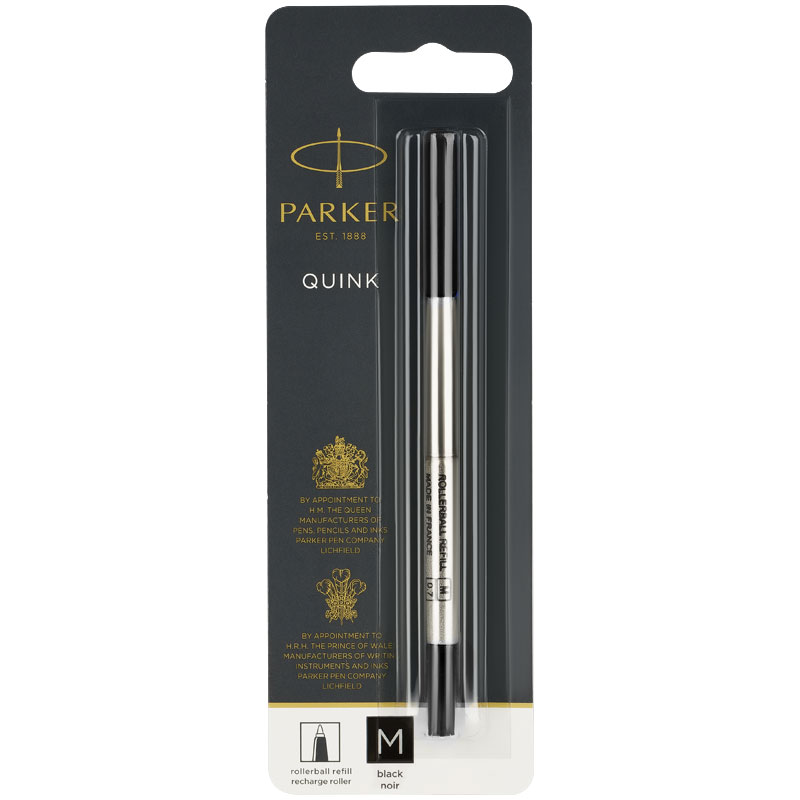 Стержень для роллера Parker "Refill Roller Ball" черный, 0,5мм, блистер - фото 5
