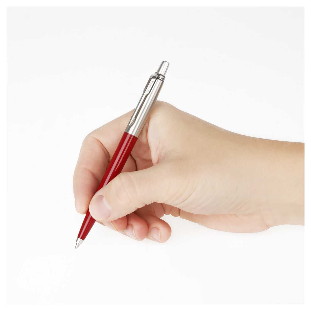 Ручка шариковая Parker "Jotter Originals Recycled Red CT" синяя, 1,0мм, кнопочн., подарочная упаковка - фото 5