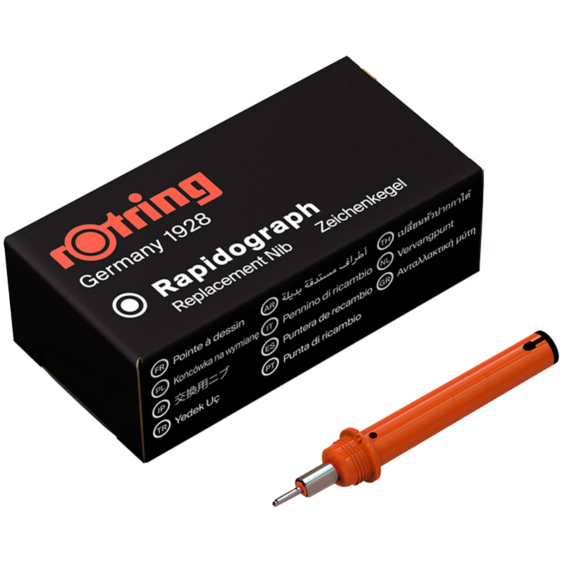 Пишущий элемент для рапидографа Rotring 1,0мм, картон. упаковка - фото 1