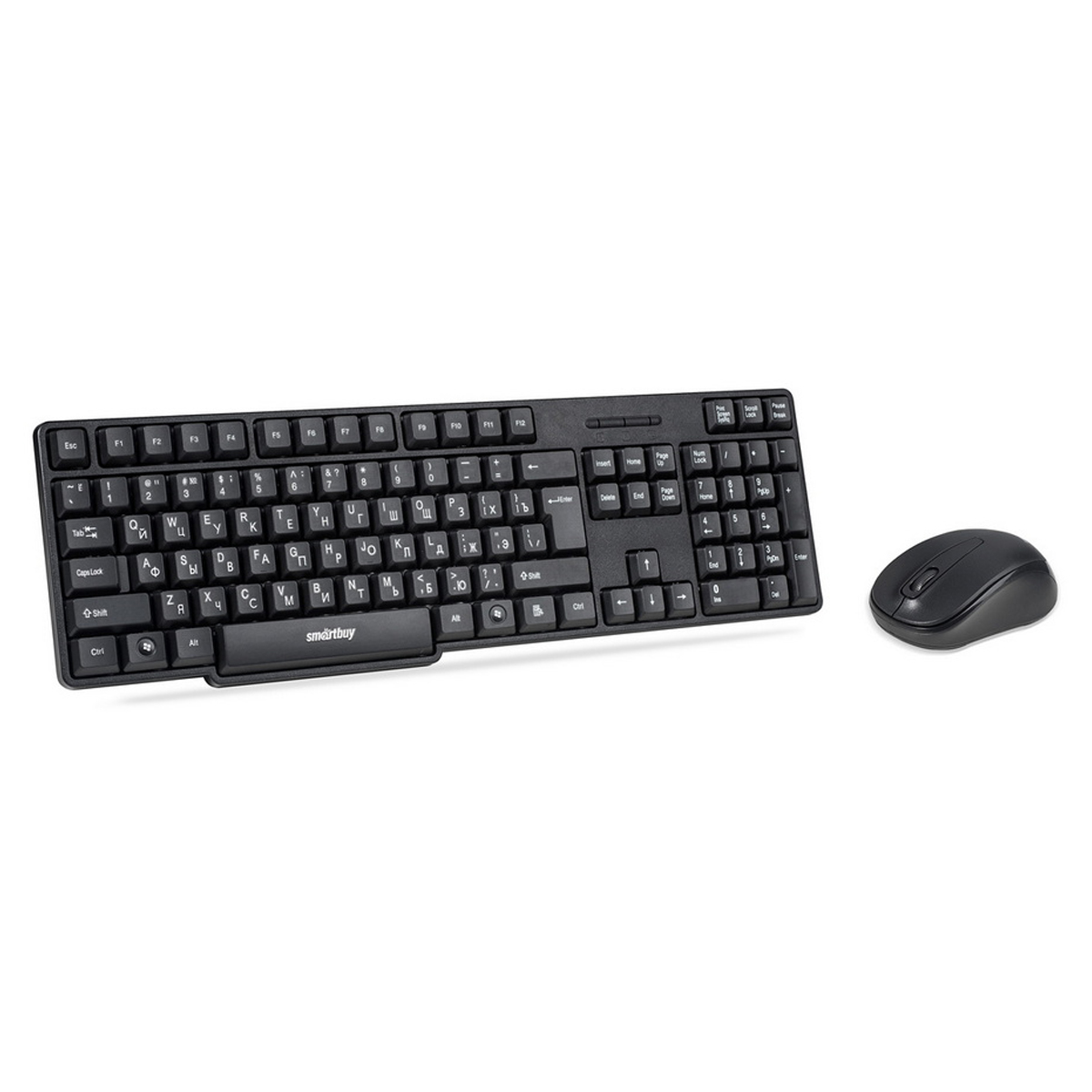 Комплект беспроводной клавиатура + мышь Smartbuy ONE 236374AG, USB, черный - фото 1