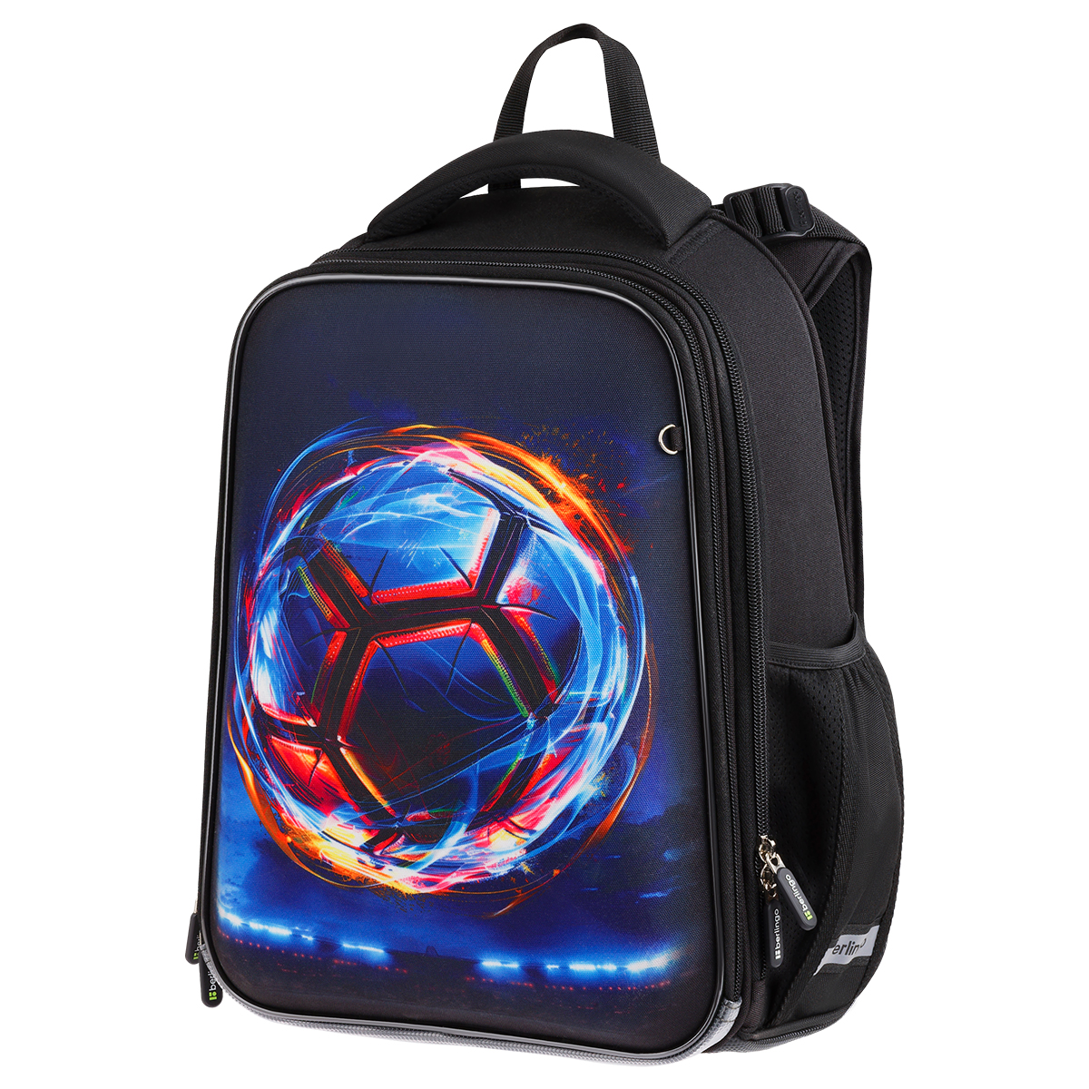 Ранец Berlingo Expert "Cyber Football" 37*28*16см, 2 отделения, 2 кармана, анатомическая спинка - фото 1
