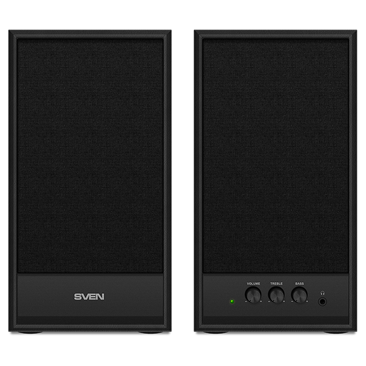 Колонки Sven SPS-702, 2*20W, деревянный корпус, черный - фото 2