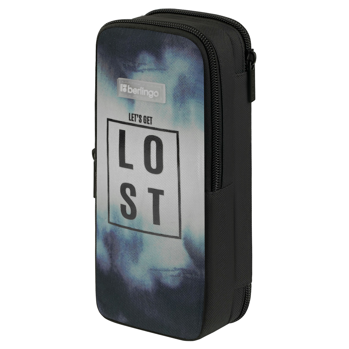 Пенал 2 отделения, 205*80*55 Berlingo "Lost", полиэстер, внутренний органайзер, магнит - фото 1