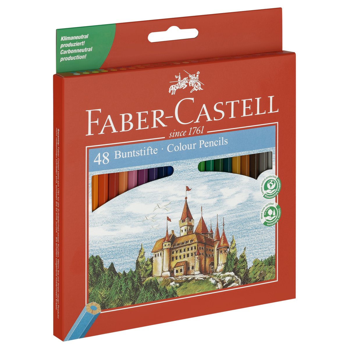 Карандаши цветные Faber-Castell "Замок", 48цв., шестигр.,заточ., картон, европодвес - фото 6
