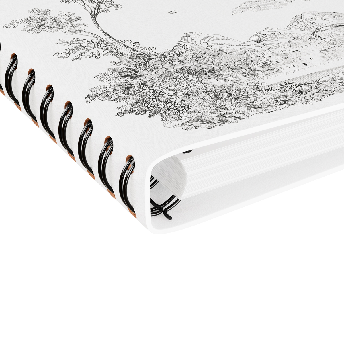 Ежедневник недатированный, А5, 136л., мягкий переплет, экокожа, BG "Embrace. Idyll", на гребне, подарочная  коробка, ручка в комплекте - фото 5