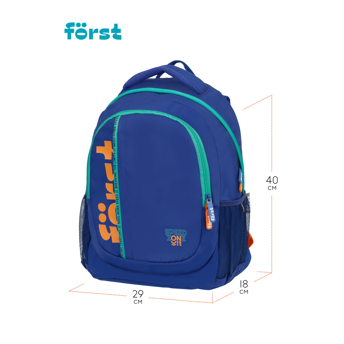 Рюкзак F?rst F-Trend "Speed zone" 40*29*18см, 2 отделения, 3 кармана, эргономичная спинка - фото 3