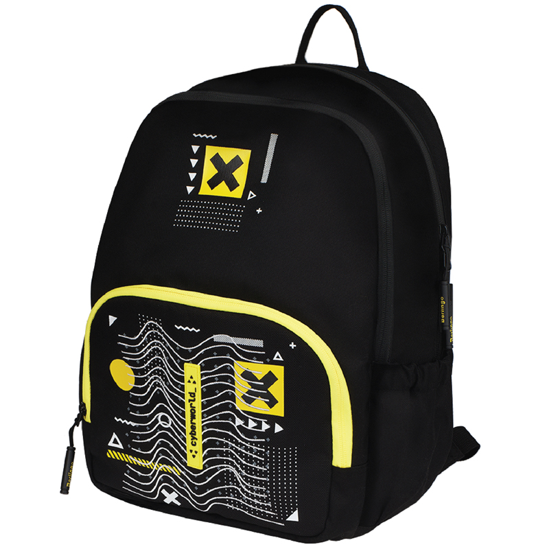 Рюкзак Berlingo Light "Cyber world" 39,5*28*16см, 2 отделения, 3 кармана, уплотненная спинка - фото 1