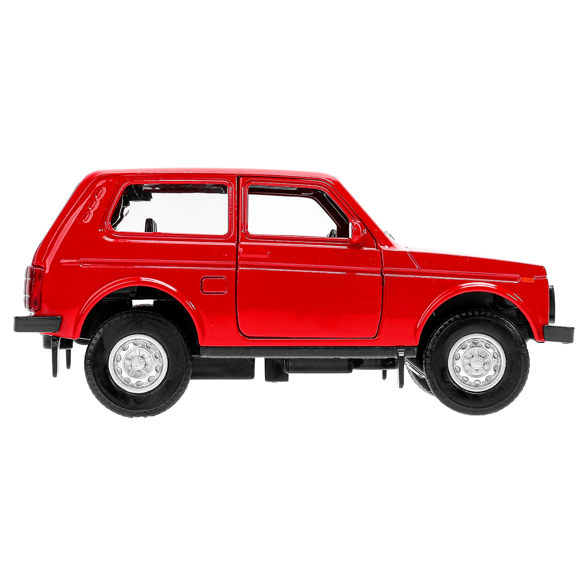 Машина игрушечная Технопарк "Lada 4x4", LADA, металл., 12см, красный, инерционная, с подвижными элементами - фото 3