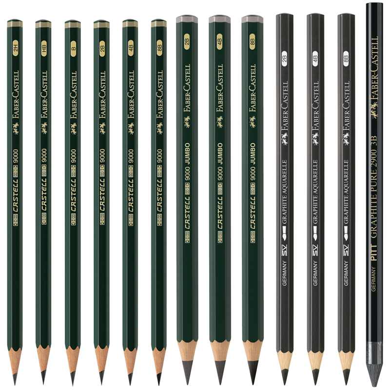 Набор карандашей ч/г Faber-Castell "Pitt Graphite", 26 предметов, заточен., метал. кор. - фото 2