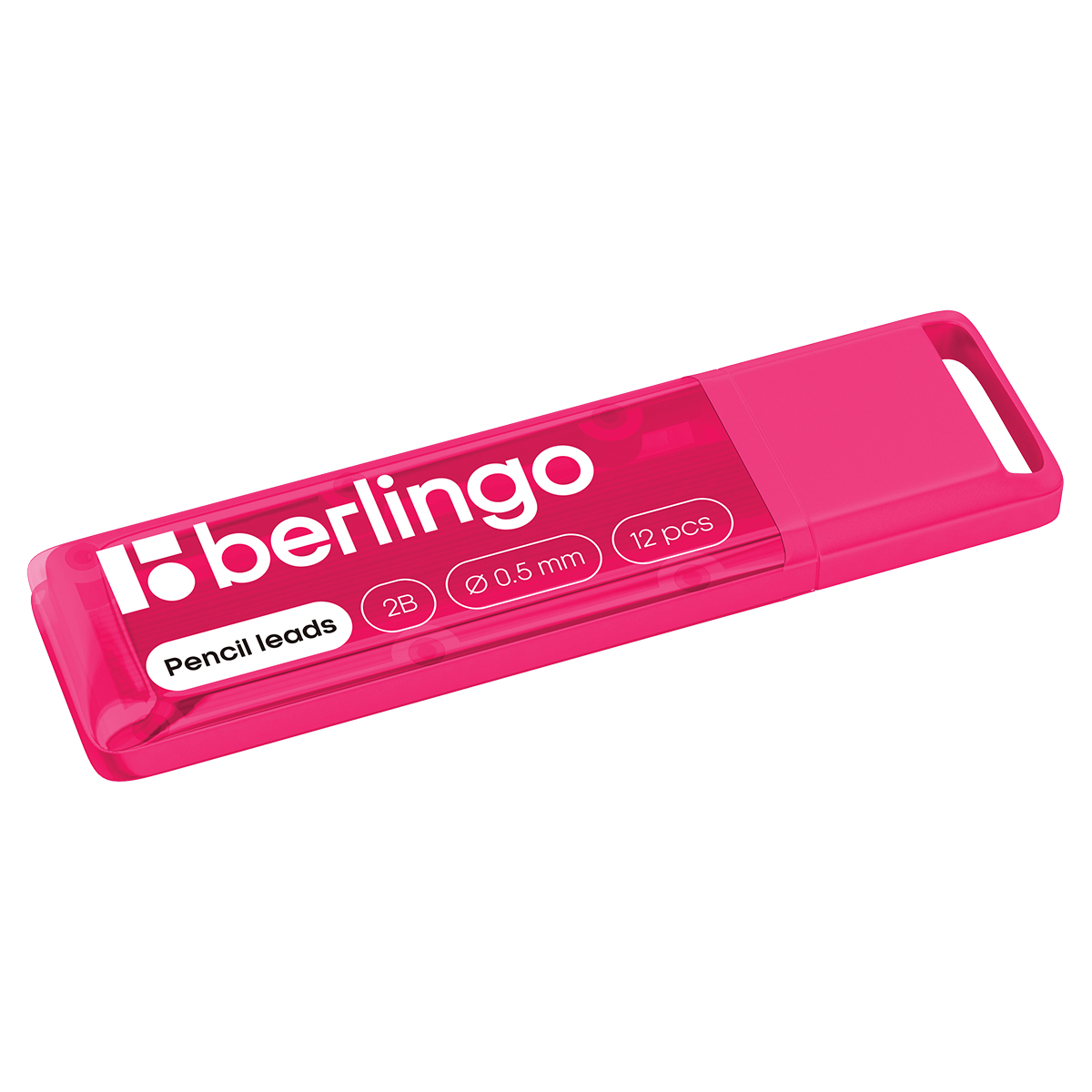 Грифели для механических карандашей Berlingo, 12шт., 0,5мм, 2B - фото 2
