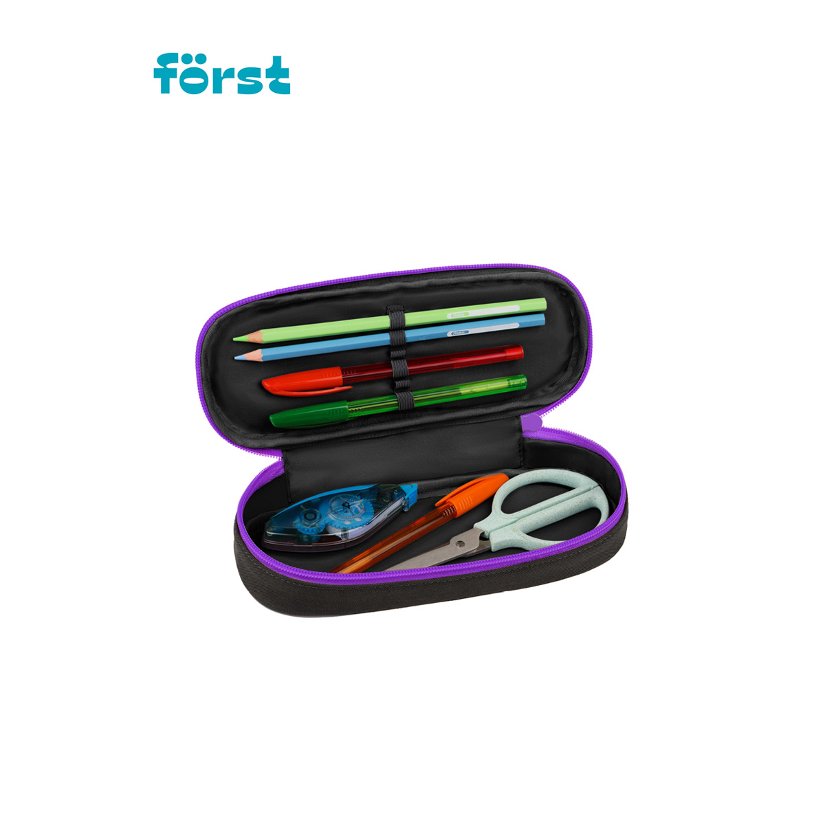 Пенал корпусный 1 отделение, 220*90*45 F?rst "Pink tiger", полиэстер - фото 5