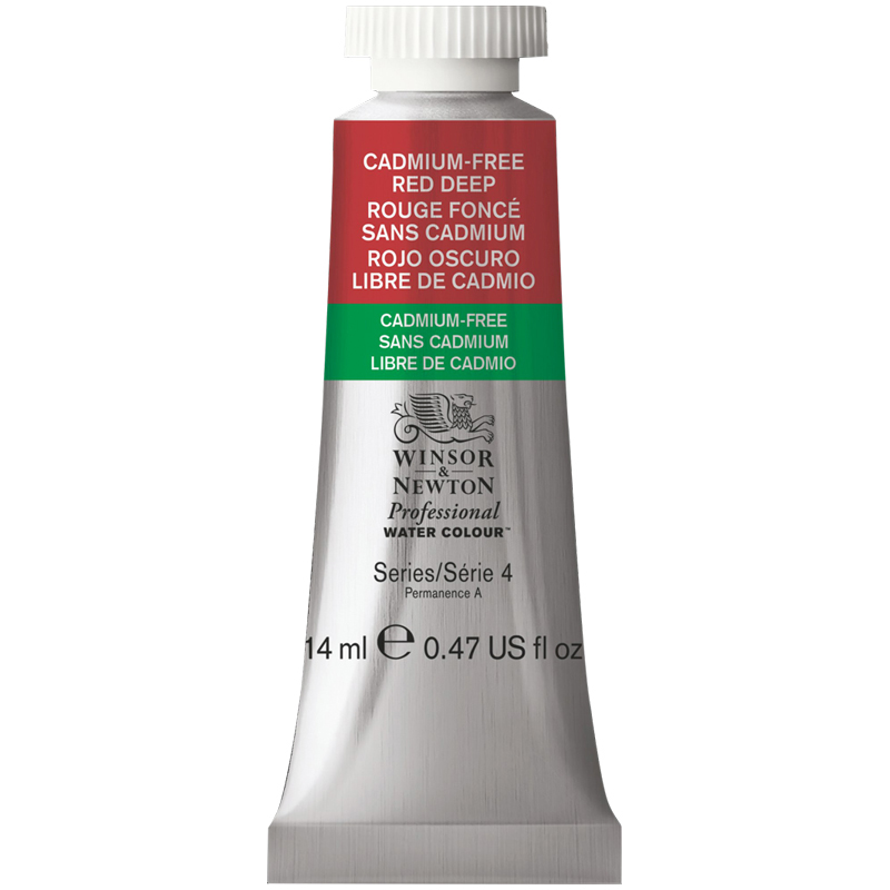 Акварель художественная Winsor&Newton "Professional", 14мл, туба, насыщенно-красный бескадмиевый - фото 1