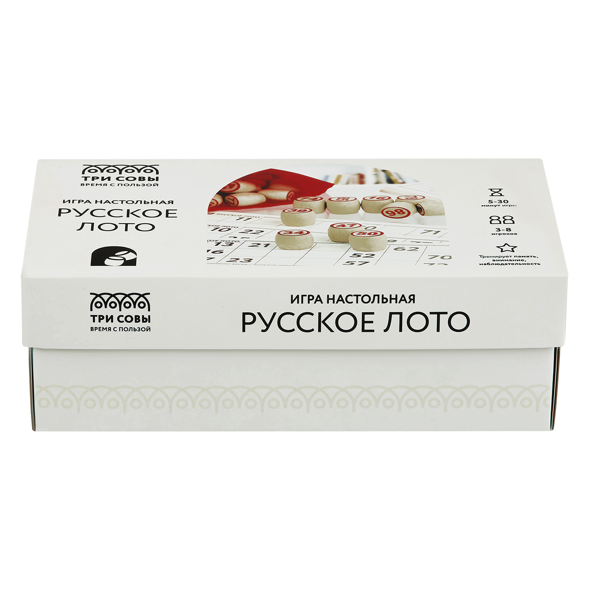 Игра настольная ТРИ СОВЫ "Русское лото", с бочонками, картонная коробка - фото 9
