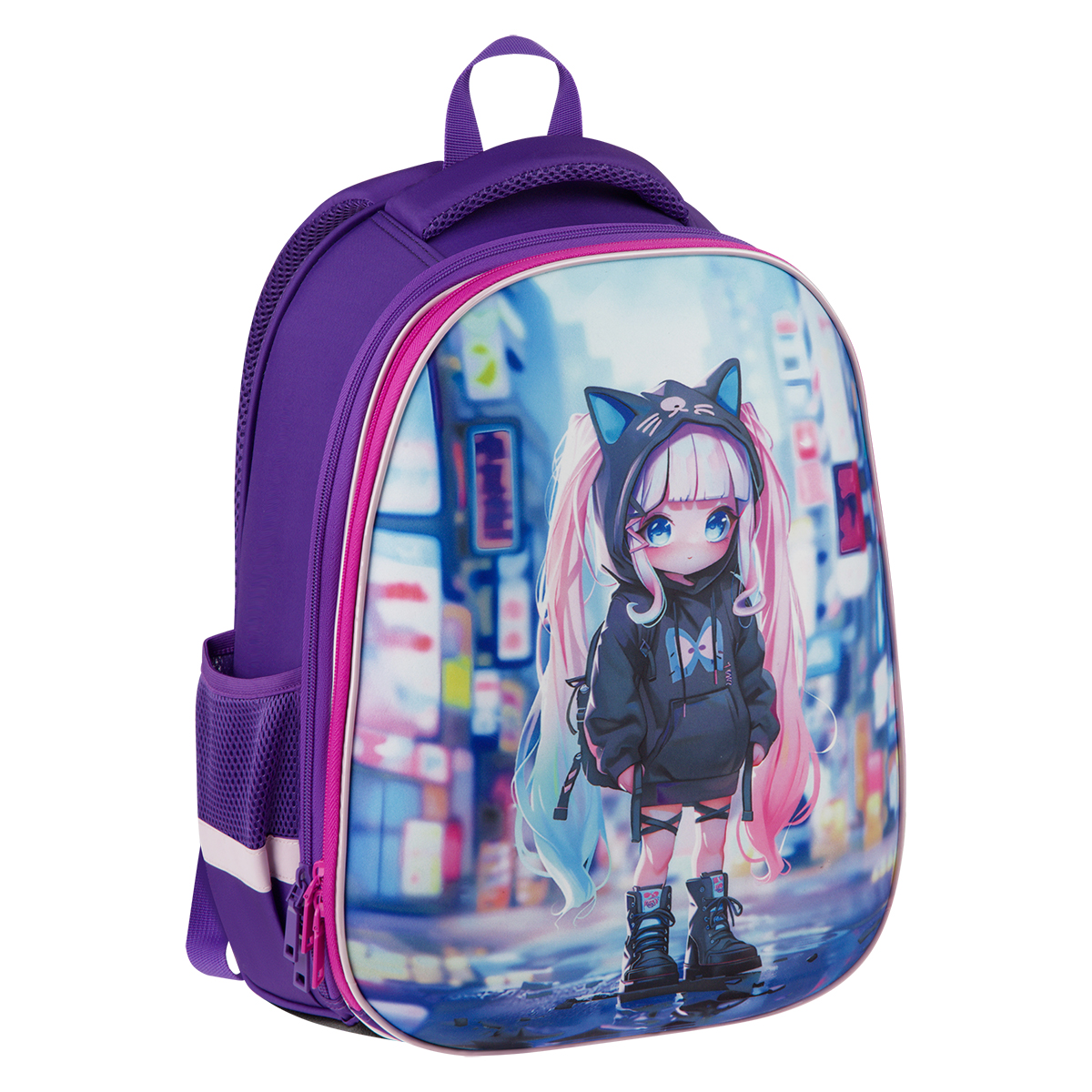 Ранец ArtSpace School Friend "City style" 39*30*18см, 2 отделения, 2 кармана, анатомическая спинка - фото 1