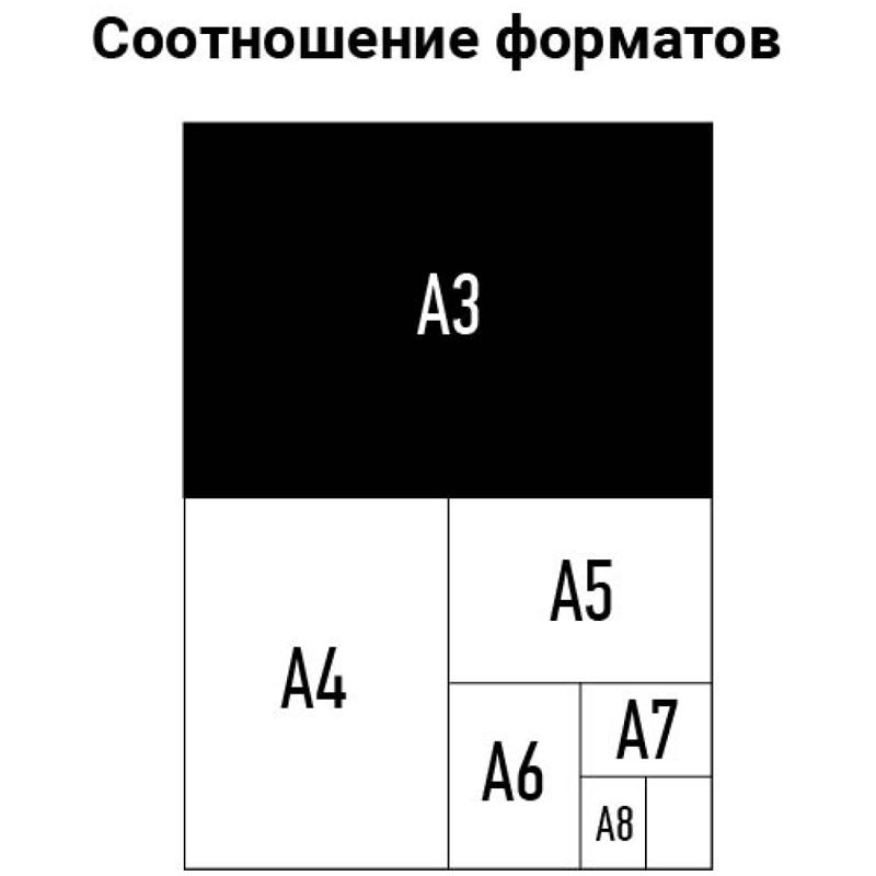 Обложка А3 OfficeSpace "Кожа" 230г/кв.м, белый картон, 100л. - фото 4