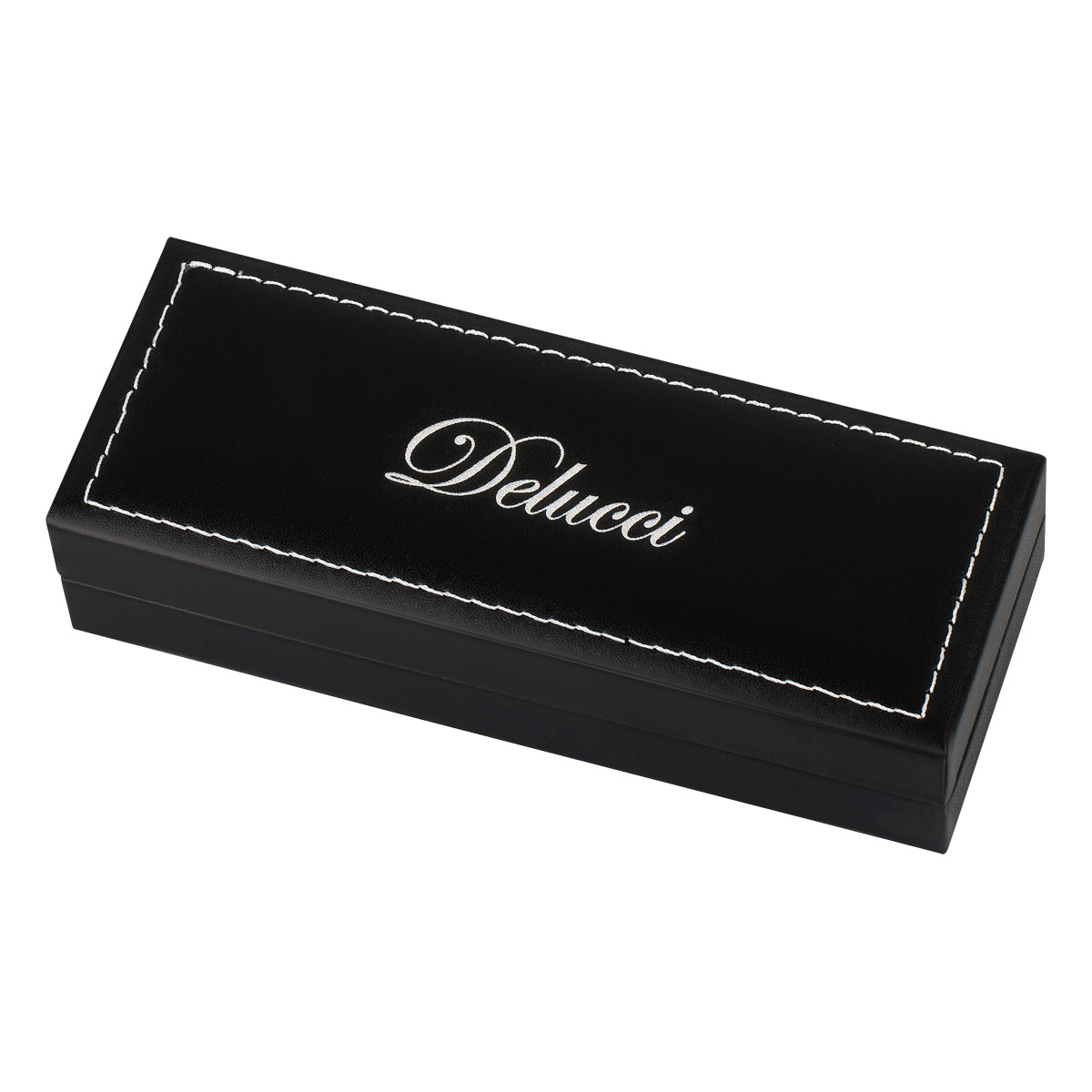 Ручка шариковая Delucci "Fenice" синяя, 1,0мм, корпус розовое золото/черный, поворотн., подарочная упаковка - фото 8