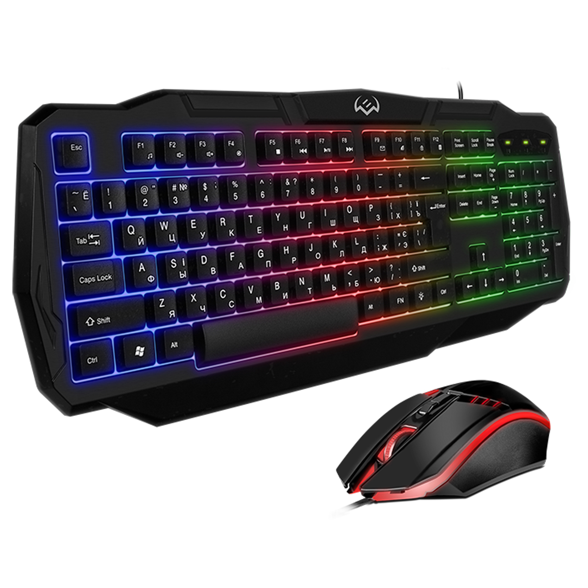 Комплект клавиатура + мышь Sven GS-9100, USB, подсветка, черный - фото 5
