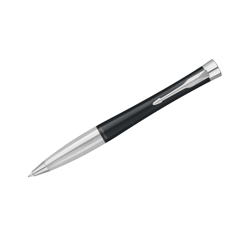 Ручка шариковая Parker "Urban Twist Black CT" синяя, 1,0мм, поворот., подарочная упаковка - фото 1