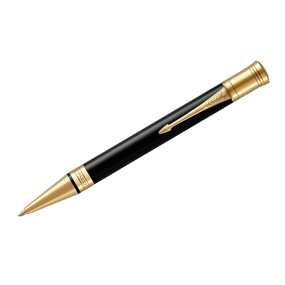 Ручка шариковая Parker "Duofold Black GT" черная, 1,0мм, подарочная упаковка - фото 1