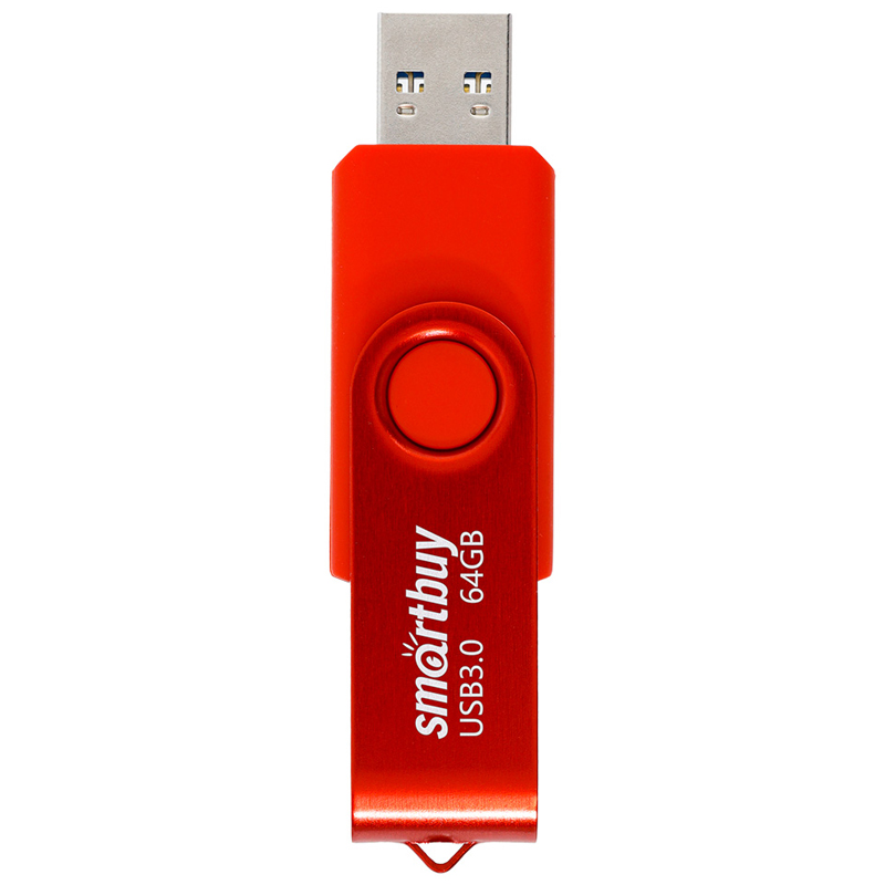 Память Smart Buy "Twist"  64GB, USB 3.0 Flash Drive, красный - фото 3